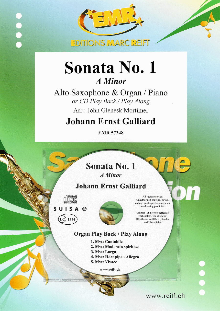 Sonata No. 1 Alto Saxophone scores gallery preview page 1