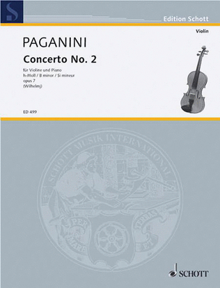 Book cover for Concerto No. 2, Op. 7 in B Minor