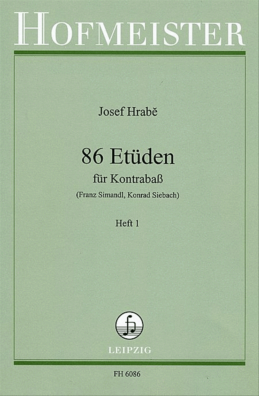 86 Etüden, Heft 1 Double Bass scores gallery preview page 1