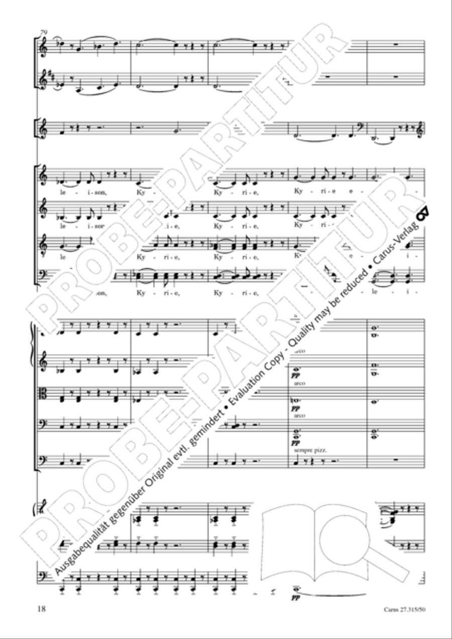 Requiem in C major 4-Part scores gallery preview page 21