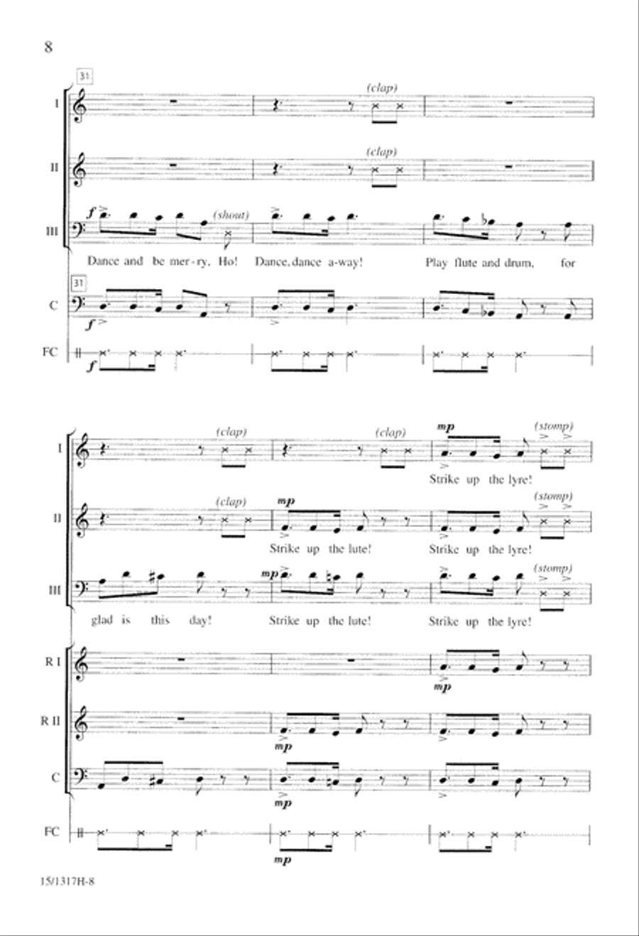 Glad We Be This Day Glad We Be This Day 3-Part scores gallery preview page 8