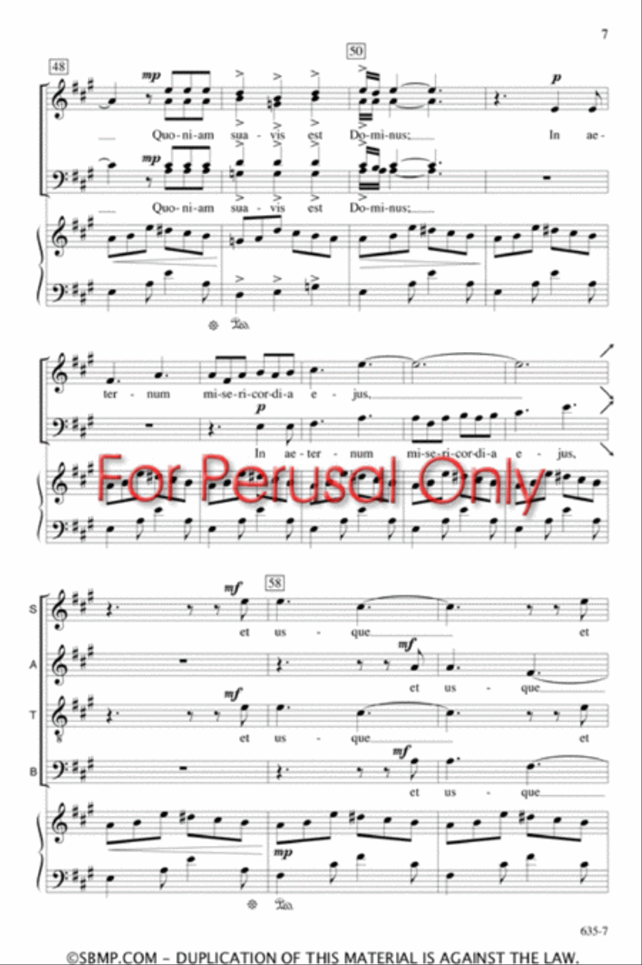 Jubilate Deo - SATB Octavo 4-Part scores gallery preview page 6
