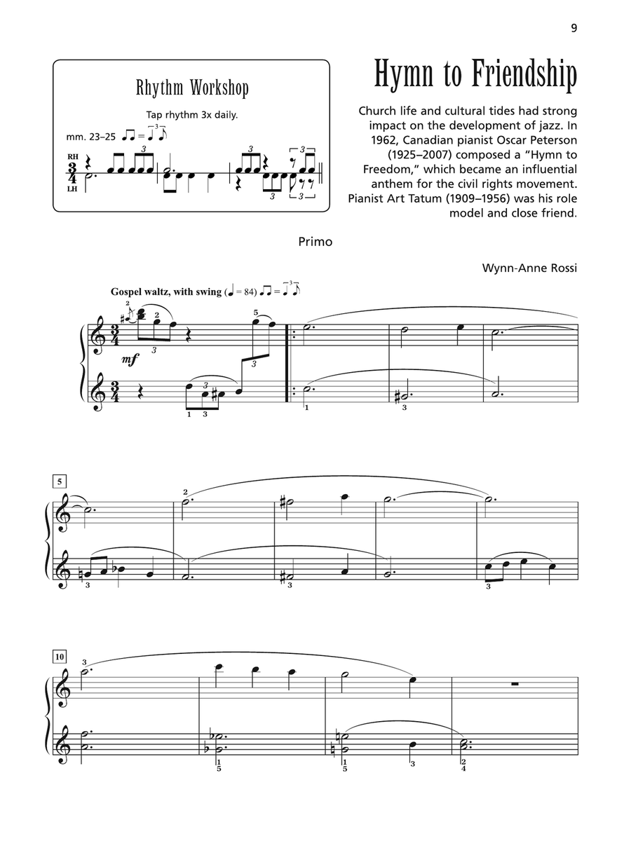 Hymn to Friendship - Piano Duet (1 Piano, 4 Hands) 1 Piano, 4-Hands scores gallery preview page 2