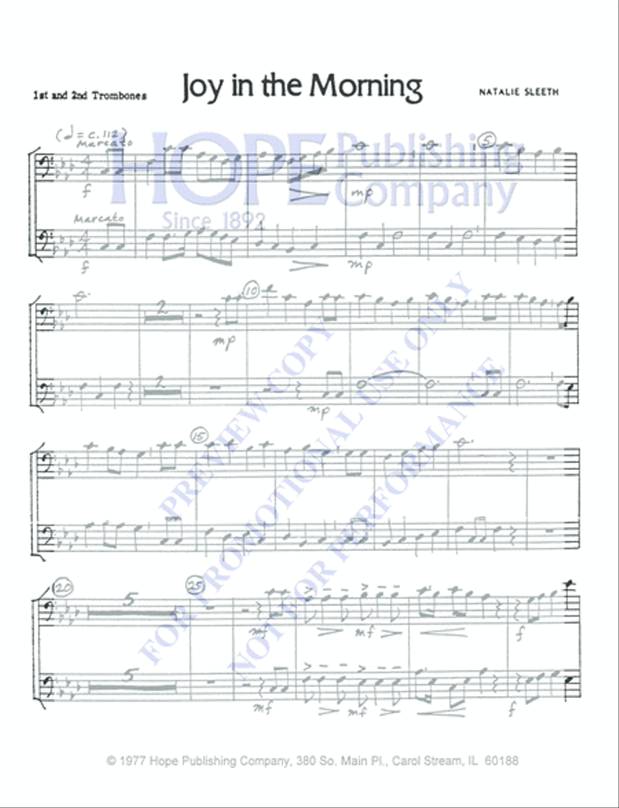 Joy in the Morning 4-Part scores gallery preview page 7