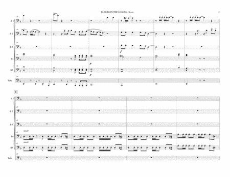 Blood On The Leaves by Kanye West Brass Ensemble - Digital Sheet Music