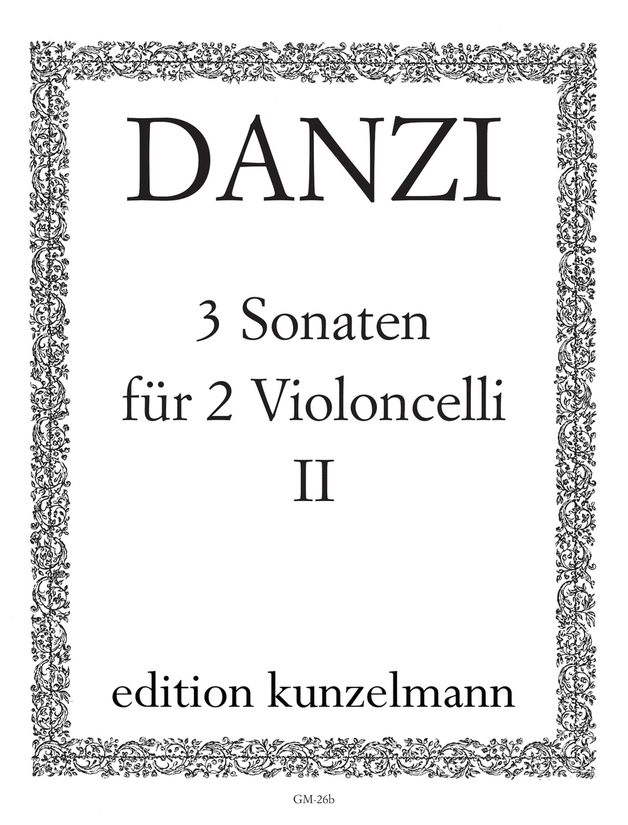 Sonatas (3) Op.1 in 3 volumes Volume 2