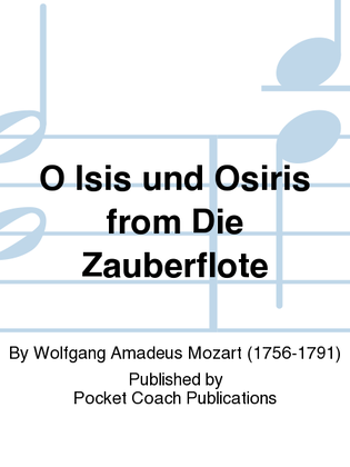 Book cover for O Isis und Osiris from Die Zauberflote