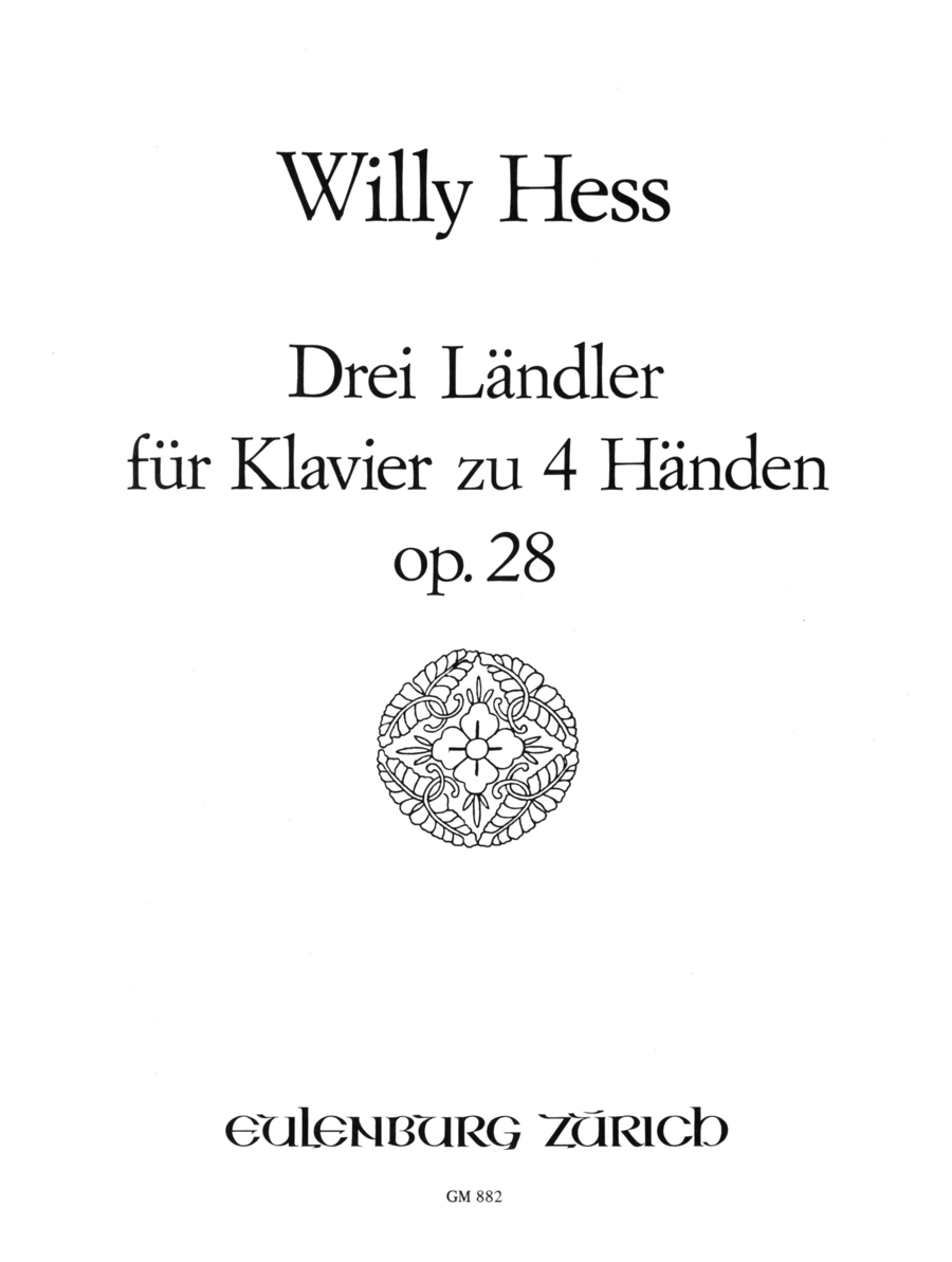 3 'Laendler' for piano four hands Piano Duet scores gallery preview page 1