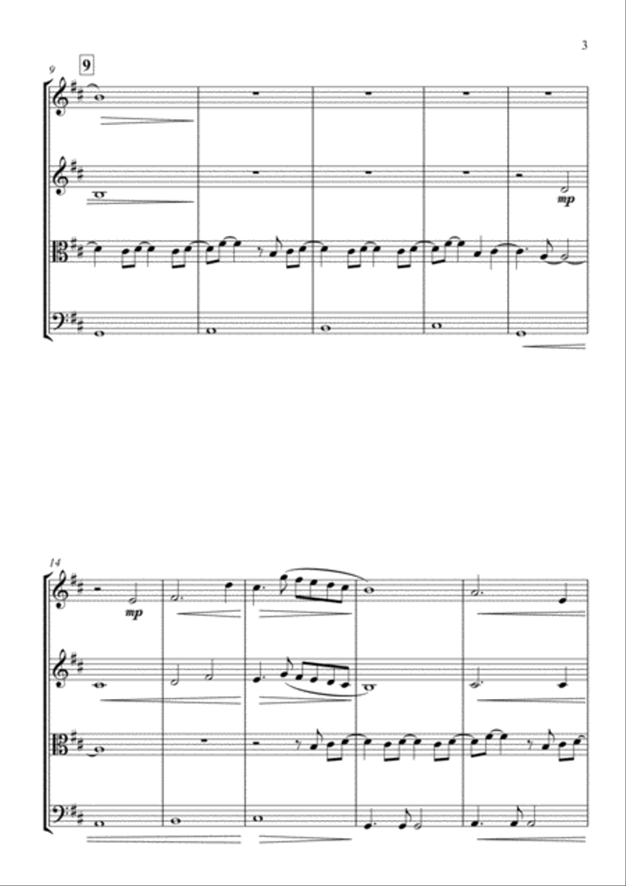 Every Little Thing She Does Is Magic String Quartet scores gallery preview page 3