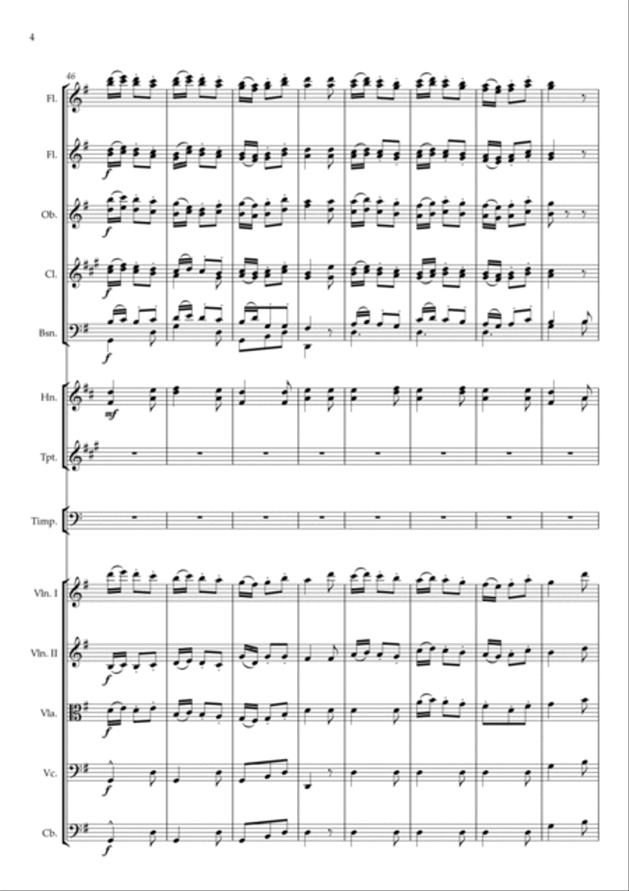 Ballet 'The Magic Drum' (Scene 11) Full Orchestra scores gallery preview page 4