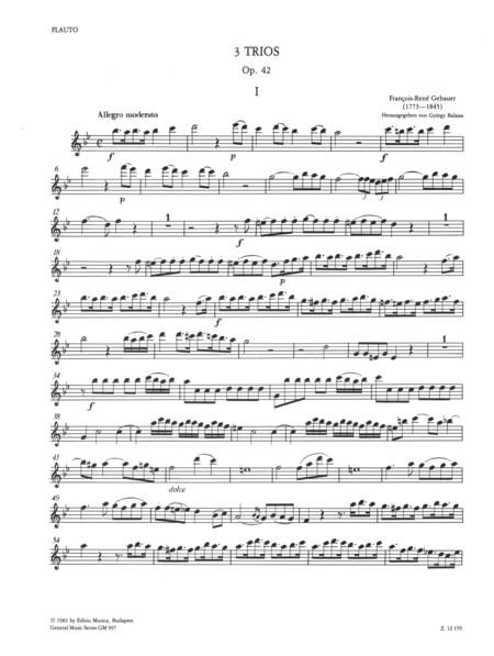3 Trios for flute, clarinet and bassoon