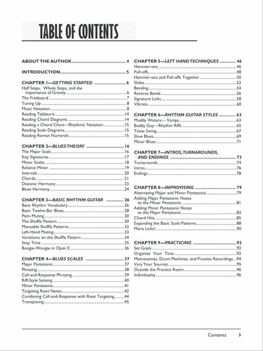 The Complete Blues Guitar Method Complete Edition Electric Guitar scores gallery preview page 3