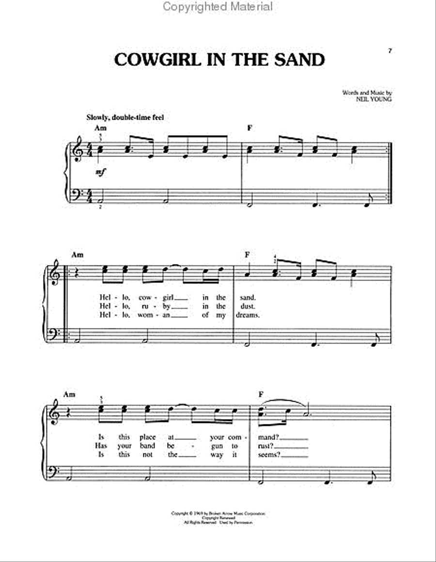 Neil Young – Greatest Hits Easy Piano scores gallery preview page 3