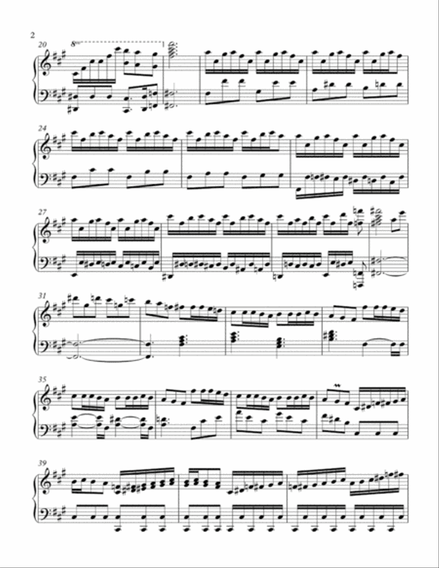 Ukrainian Carol of the Bells - Piano Solo Piano Solo scores gallery preview page 2