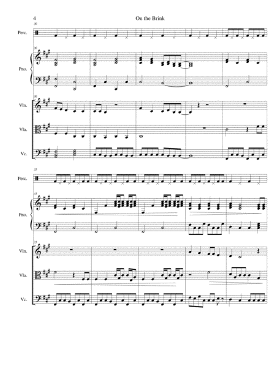 On the Brink Piano Quartet scores gallery preview page 4