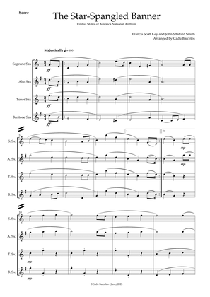 The Star-Spangled Banner - EUA Hymn (Sax Quartet)