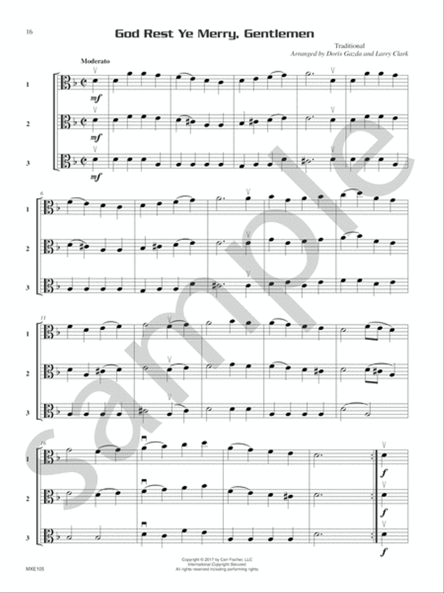 Compatible Trios for Christmas Viola scores gallery preview page 10