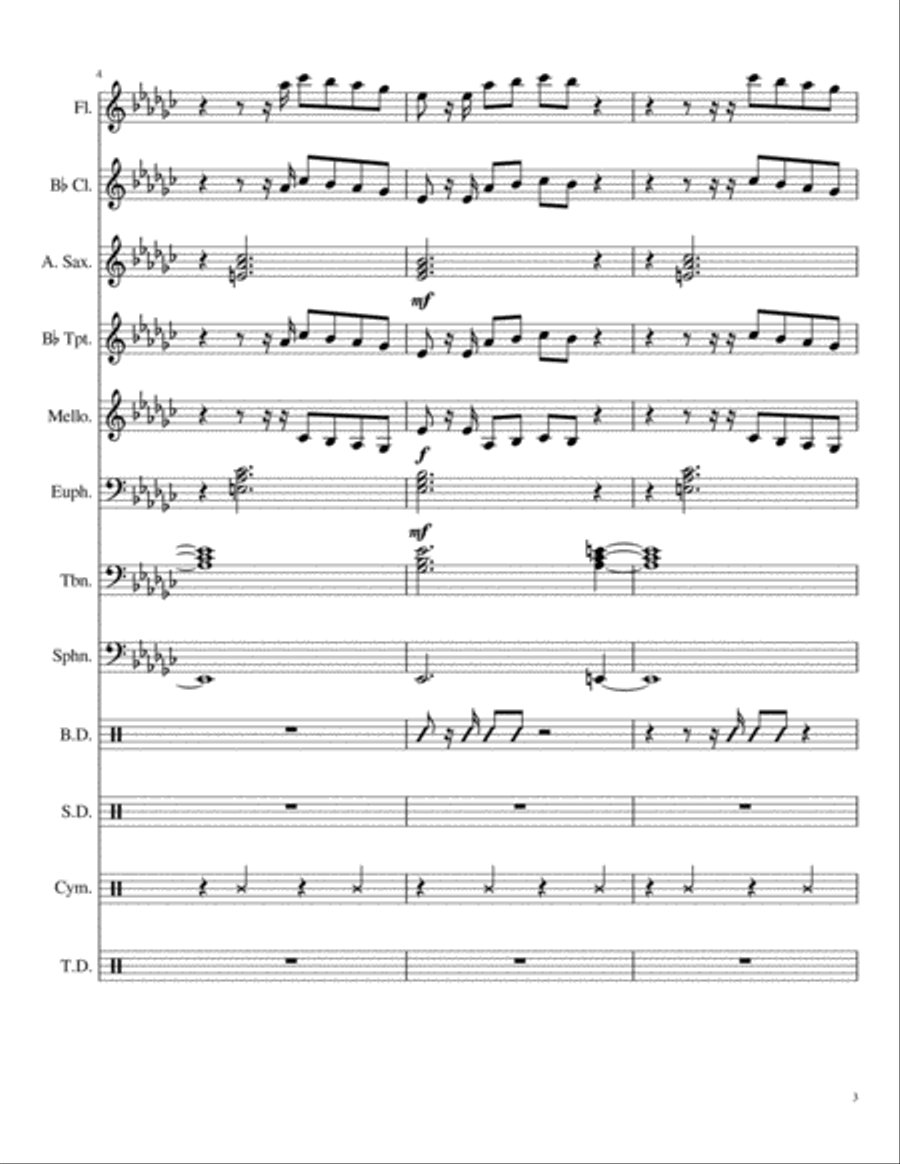 Thotiana Large Ensemble scores gallery preview page 3