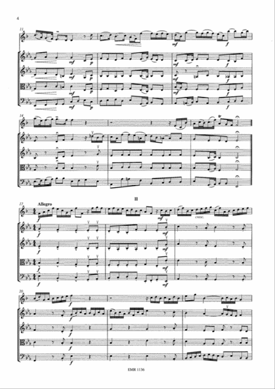 Konzert Es-Dur String Orchestra scores gallery preview page 4
