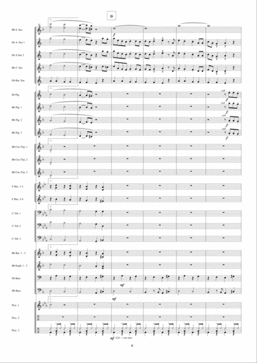 Hit The Road Jack Fanfare Band scores gallery preview page 7