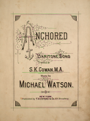 Anchored. Baritone Song