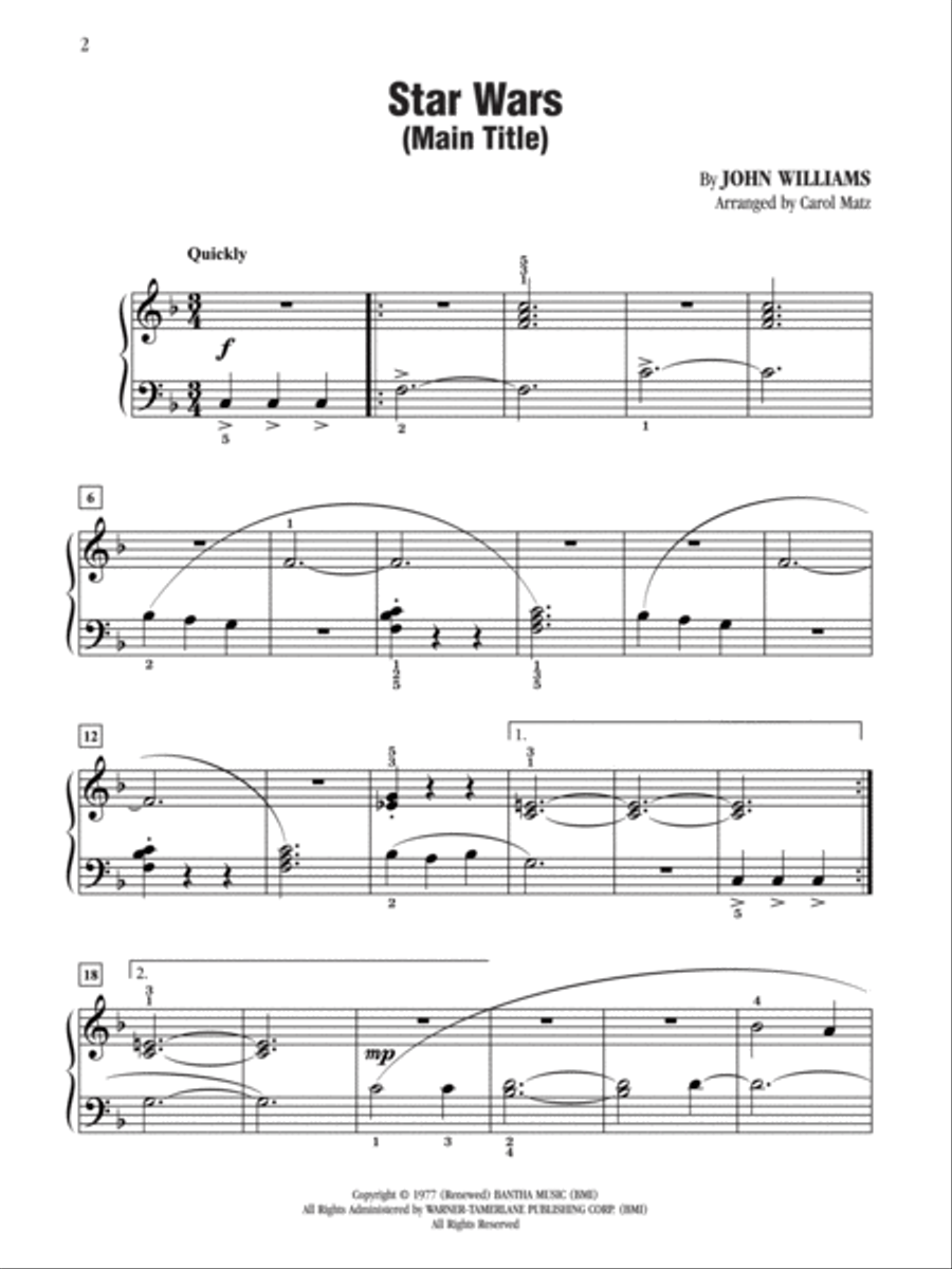 Star Wars (Main Title) Small Ensemble scores gallery preview page 2