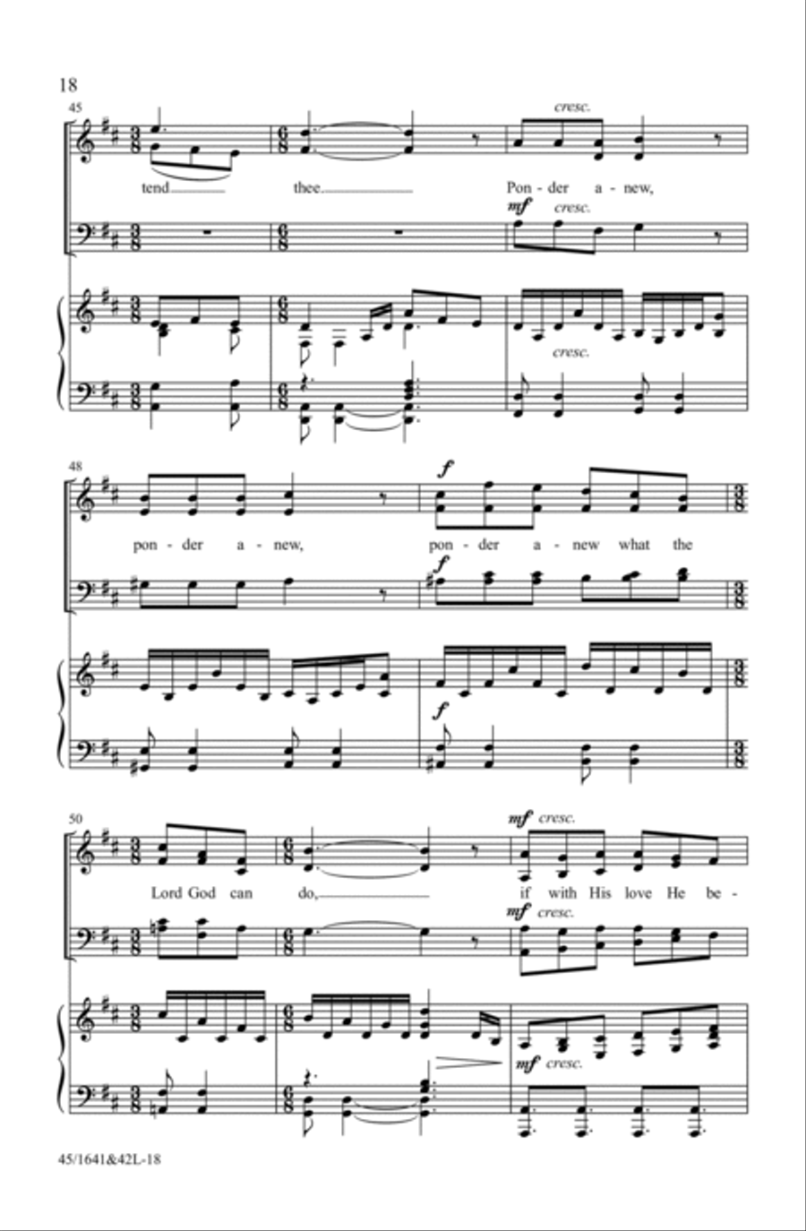 A Festival of Hymns SATB (Digital Download) 4-Part scores gallery preview page 18