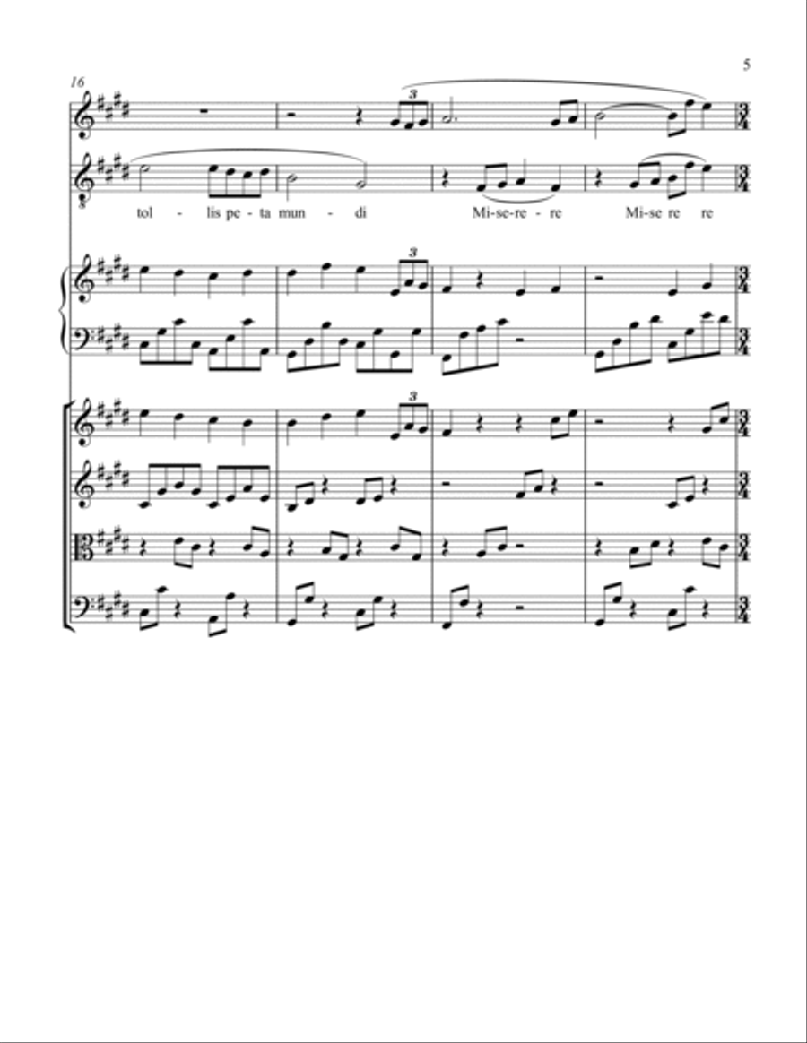 Agnus Dei (Full Score) Small Ensemble scores gallery preview page 6