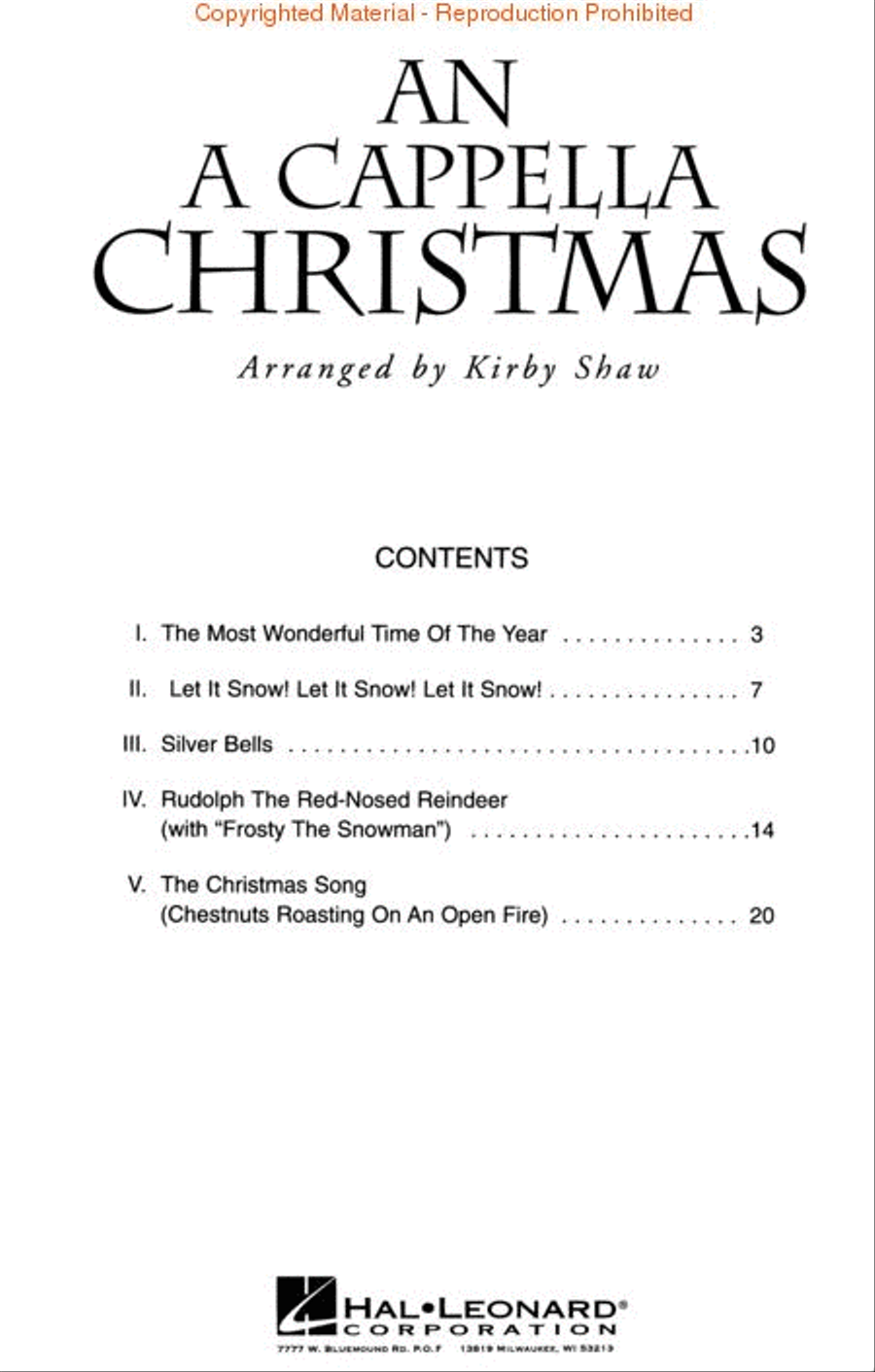 An A Cappella Christmas 3-Part scores gallery preview page 2