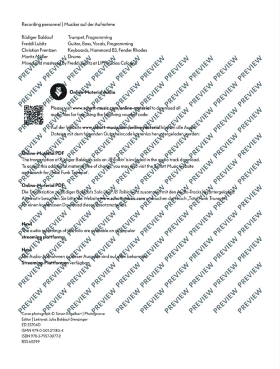 Total Funk Trumpet Trumpet Duet scores gallery preview page 3