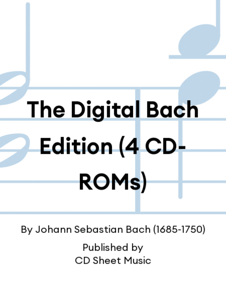 The Digital Bach Edition (4 CD-ROMs) Choir scores gallery preview page 1