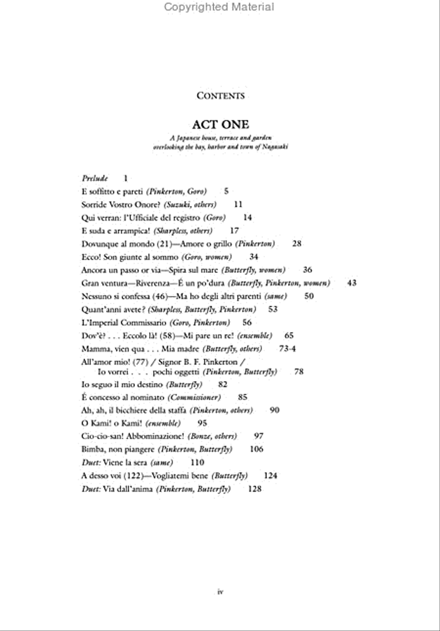 Madama Butterfly Voice scores gallery preview page 3
