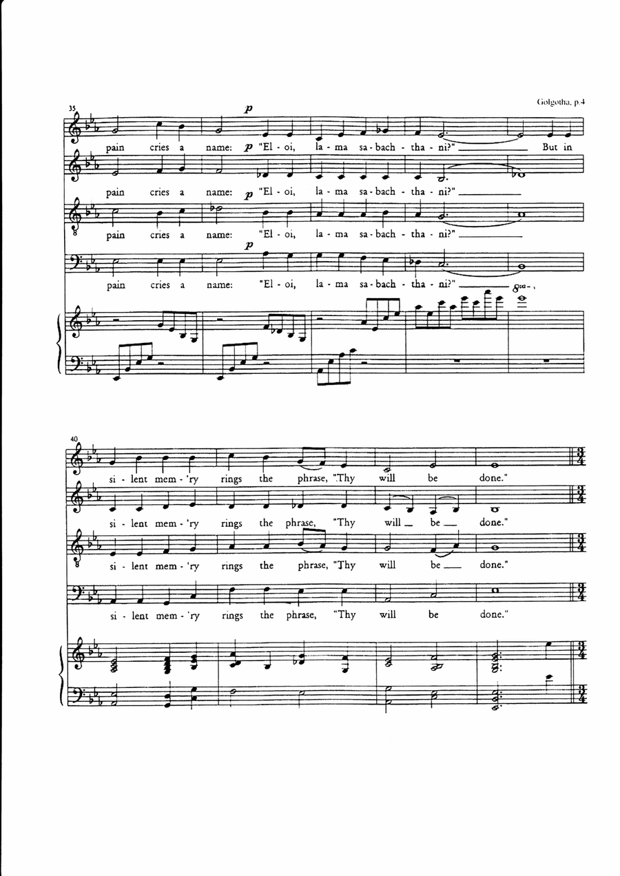 Golgotha 4-Part scores gallery preview page 4