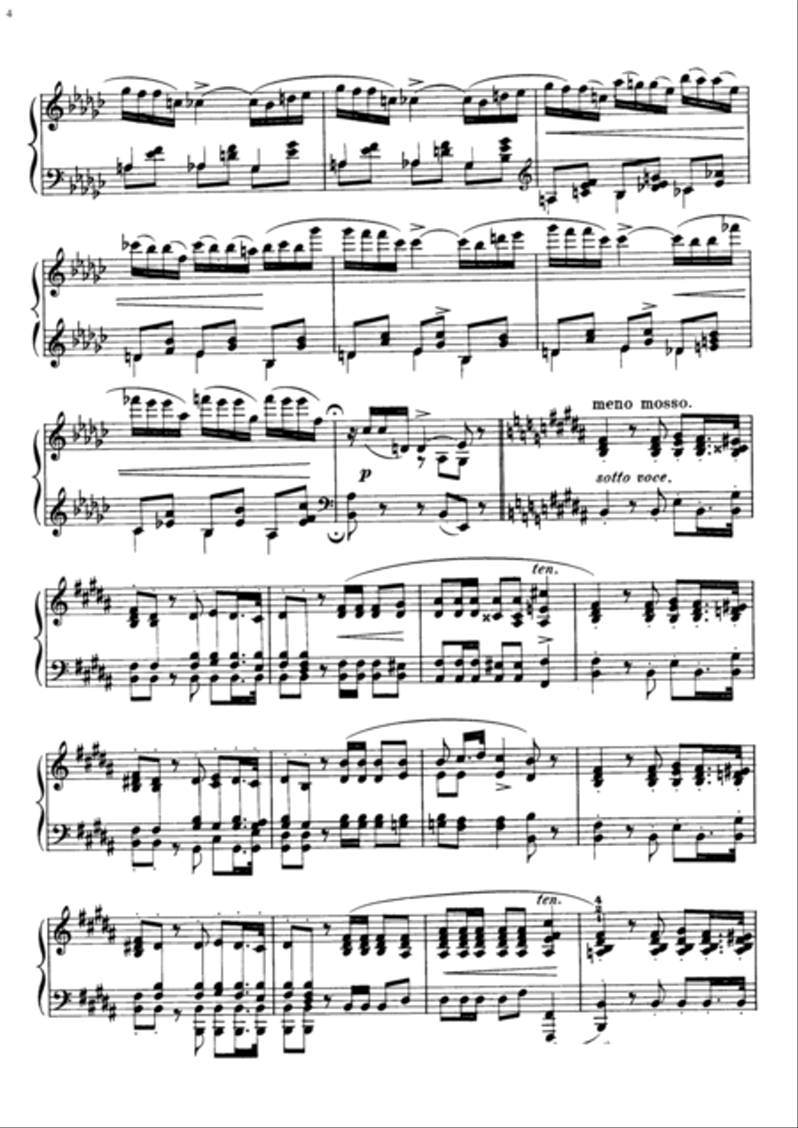 Chopin- Polonaise in E flat minor, Op. 26 No. 2 Chopin- Polonaise in E flat minor, Op. 26 No. 2 Piano Solo scores gallery preview page 4