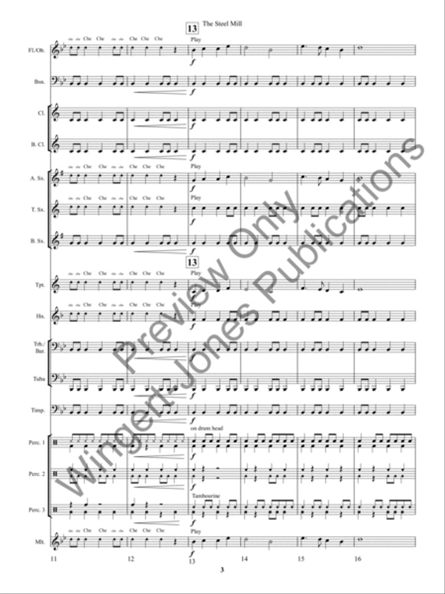 The Steel Mill The Steel Mill Concert Band scores gallery preview page 6
