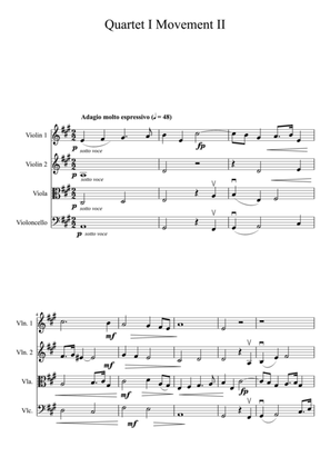 String Quartet No. 1: Movement II
