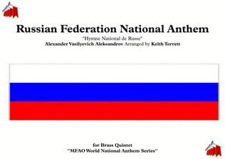 Book cover for Russian National Anthem for Brass Quintet (MFAO World National Anthem Series)
