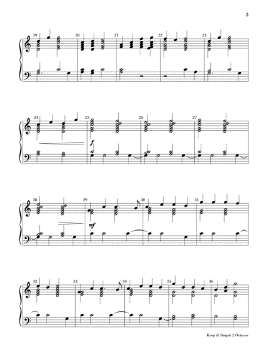 Keep It Simple (Carols for Christmas) 2-Octaves scores gallery preview page 4