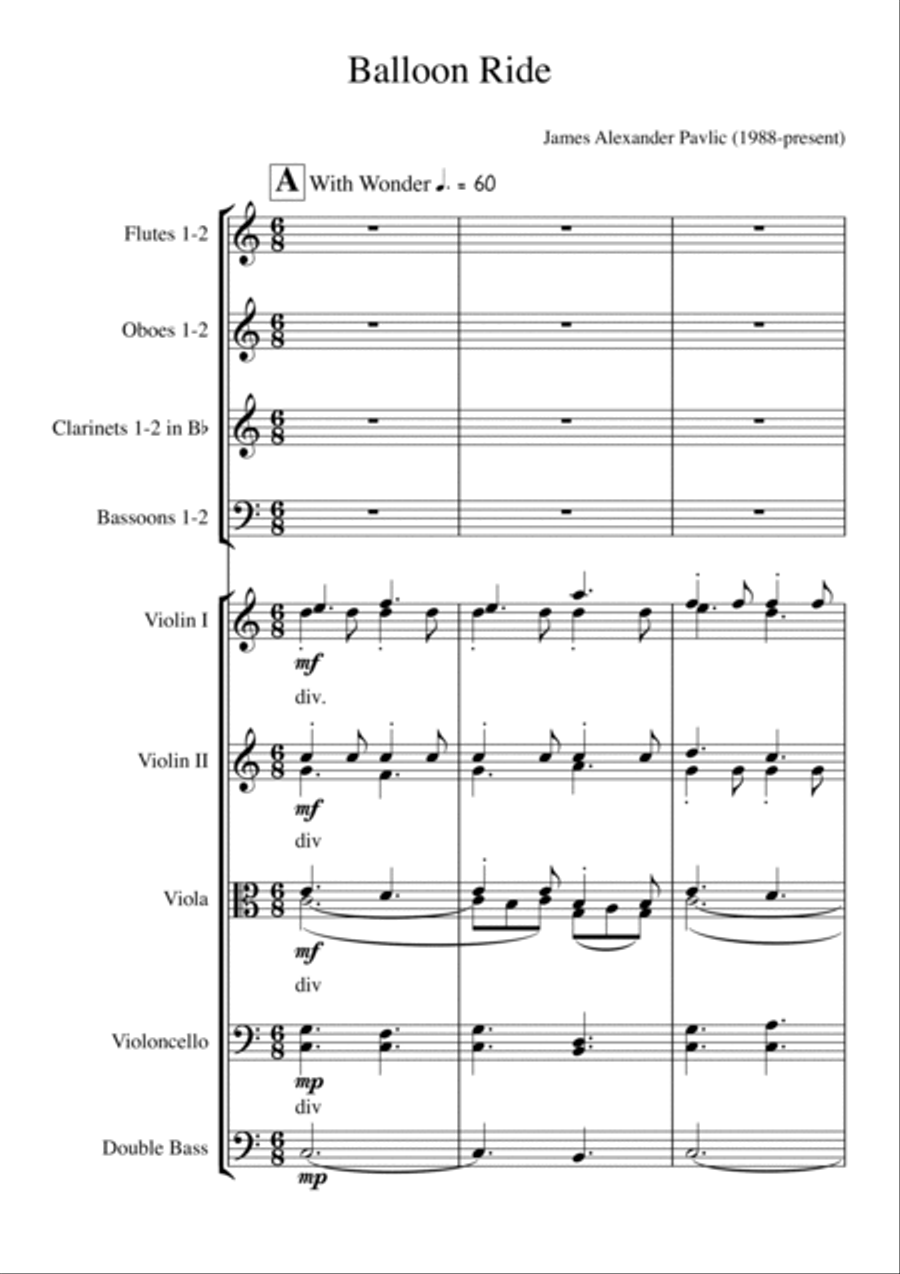Balloon Ride Chamber Orchestra scores gallery preview page 2