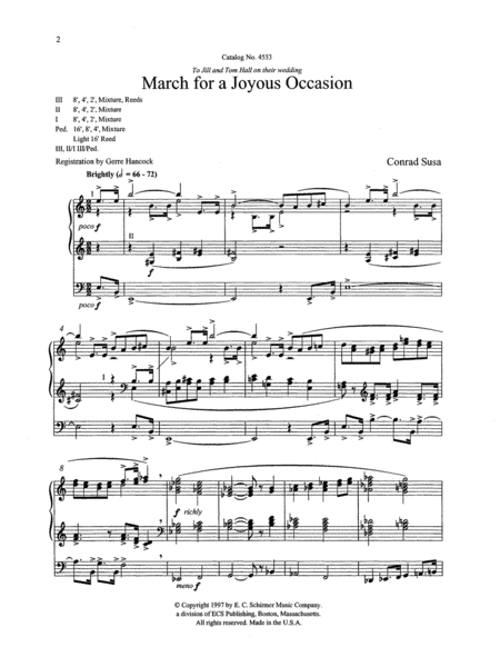 March for a Joyous Occasion