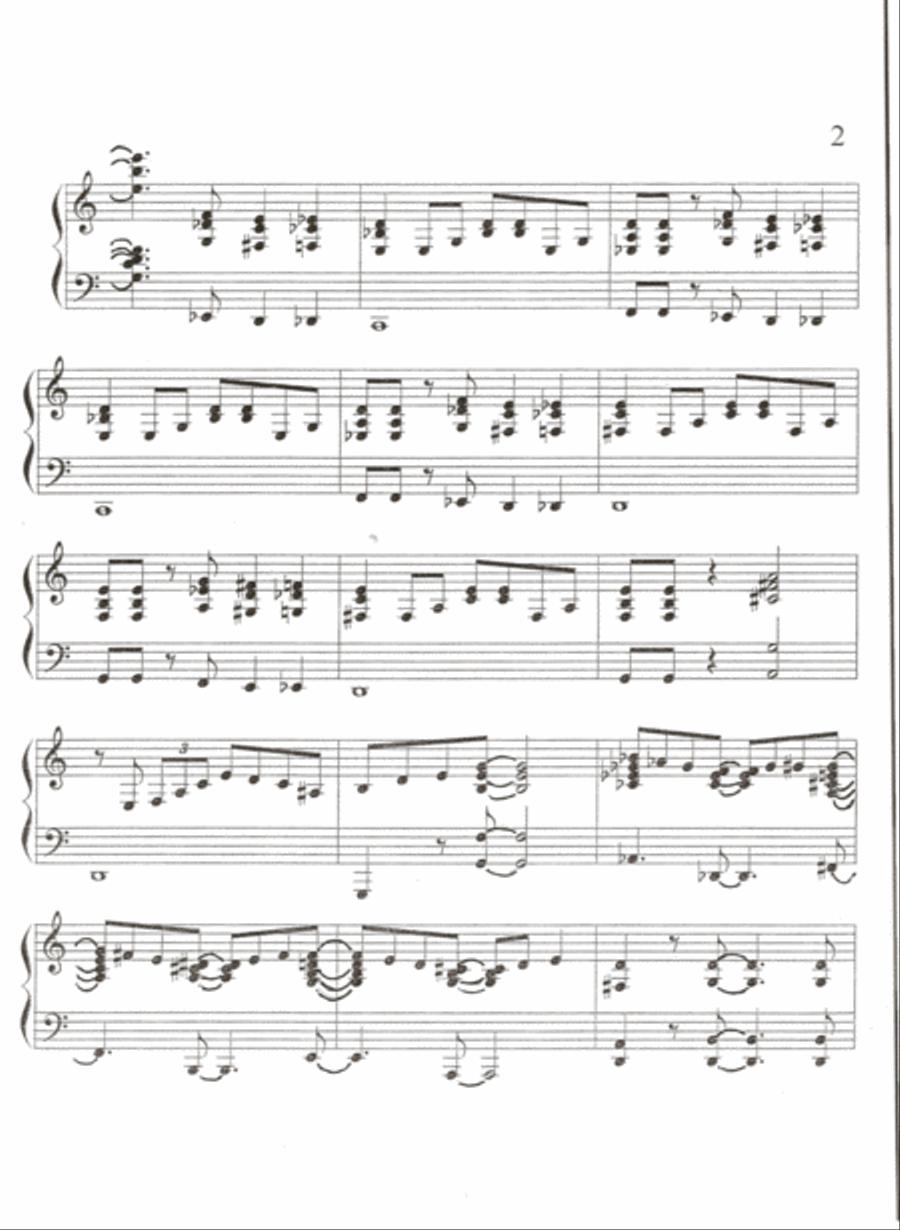 Suite for Jazz Piano - A Romp in the Rain Piano Solo scores gallery preview page 3