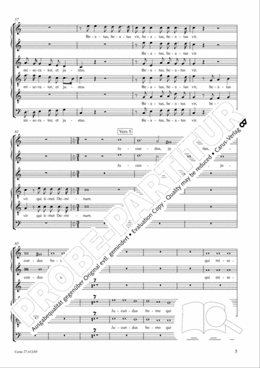 Beatus Primo Choir scores gallery preview page 6