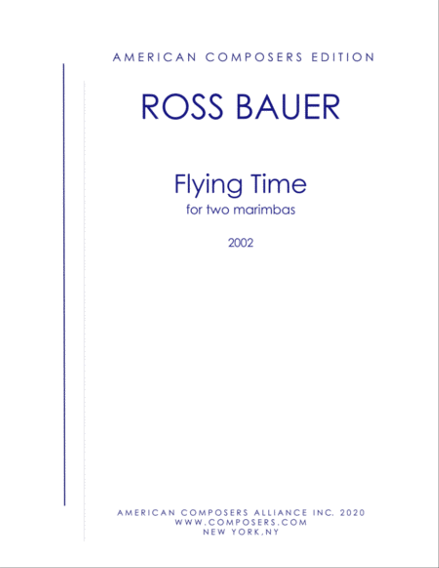 [Bauer] Flying Time Marimba scores gallery preview page 1