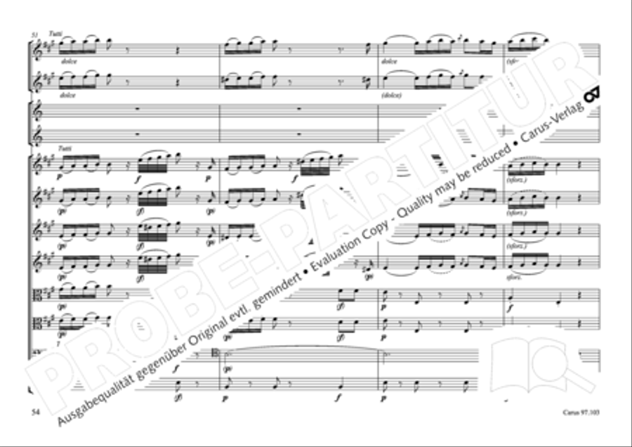 Concertone in D major Horn scores gallery preview page 55