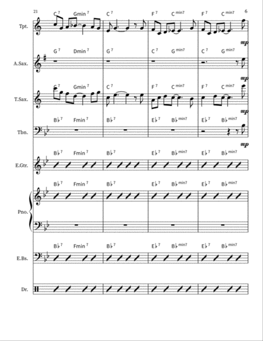 Harlem Nocturne Harlem Nocturne Small Ensemble scores gallery preview page 6