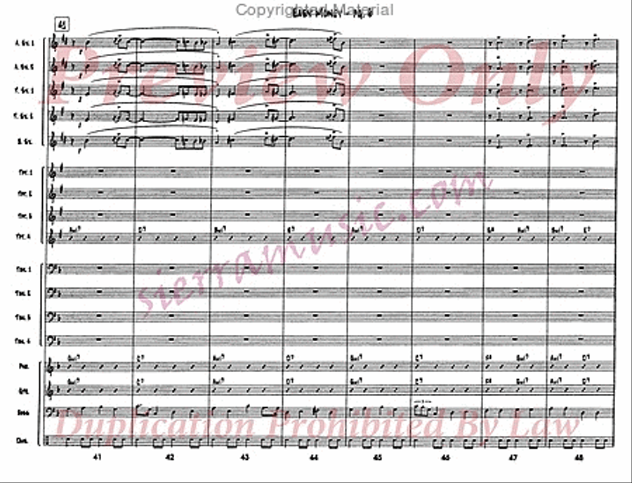 Easy Money Easy Money Big Band scores gallery preview page 7