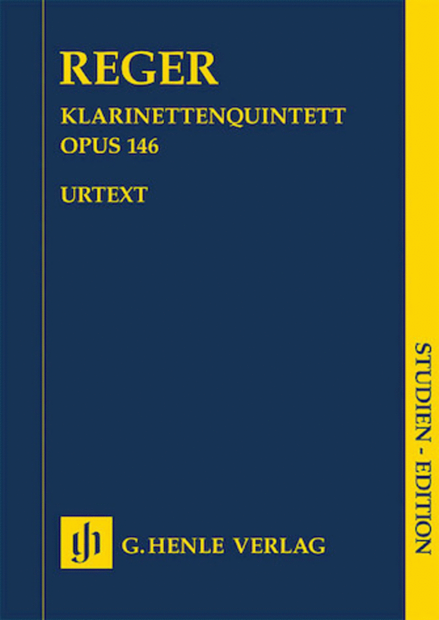 Clarinet Quintet in A Major Op. 146 Clarinet scores gallery preview page 1