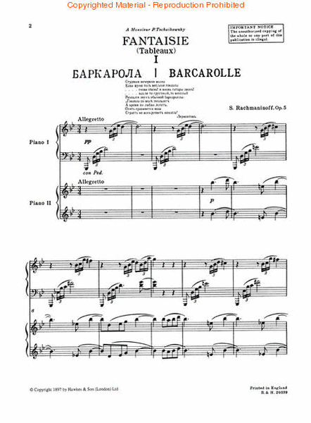 Fantaisie (Tableaux), Op. 5