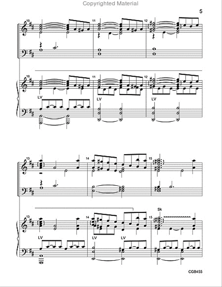 Largo from Winter Full Score Handbell Choir scores gallery preview page 4