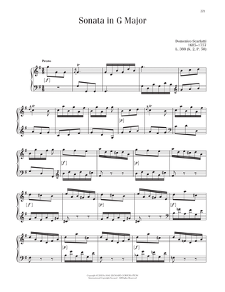 Book cover for Sonata In G Major, K. 2